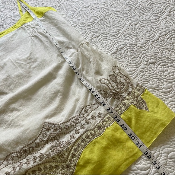 AERIE Dress Shift Summer Sundress Adjustable Straps Embroidered Size L - Picture 12 of 16